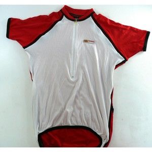 Castelli rosso corsa techno sport summer cycling jersey half zip red xxl read!